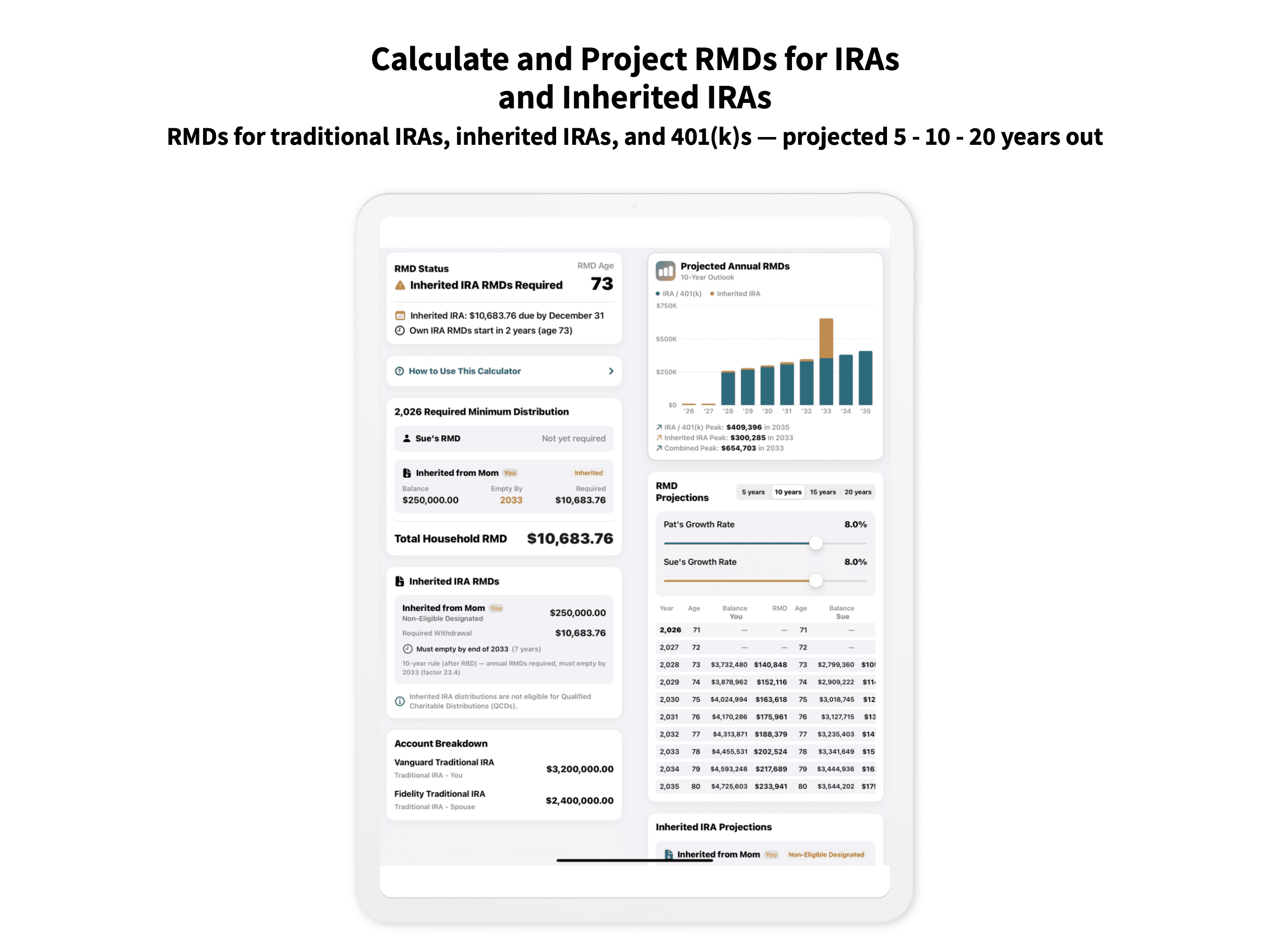 Never Miss an RMD — or Take More Than You Need screenshot